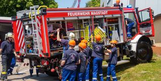 Auch die Jugendfeuerwehr konnte zeige, was sie schon draufhat.